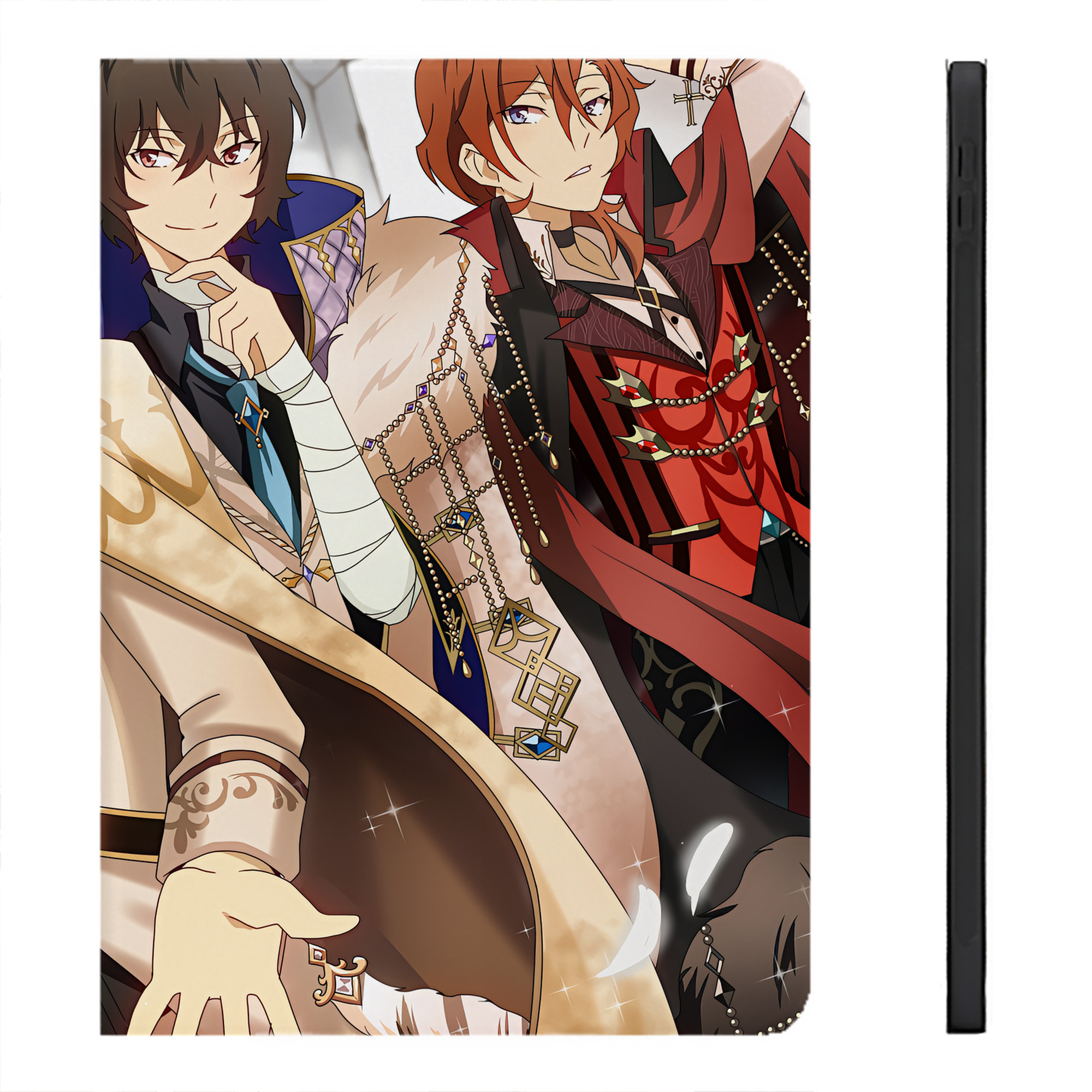 （画像用） 文豪ストレイドッグス Bungo Stray Dogs IPadケース ペンホルダー付き ブックスタイルデザイン